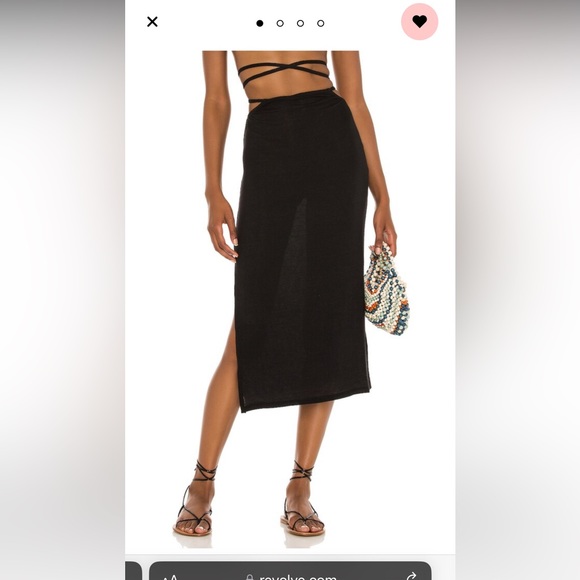 WeWoreWhat black cut out midi skirt new with tags - Picture 4 of 4